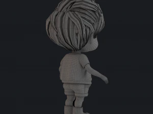 3D Cartoon Boy Rigged 3D Model