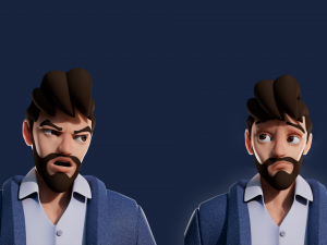 Cartoon Man Rigged 3D मॉडल