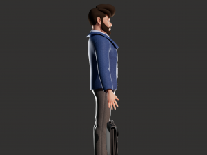 Cartoon Man Rigged 3D मॉडल