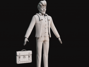 Cartoon Man Rigged 3D मॉडल