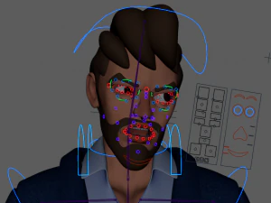 Cartoon Man Rigged 3D Model