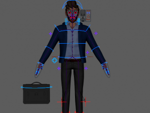 Cartoon Man Rigged 3D मॉडल