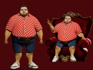 Cartoon Man Rigged 3D Model