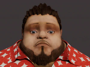 Cartoon Man Rigged 3D Model