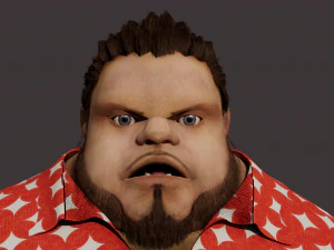 Cartoon Man Rigged 3D Model