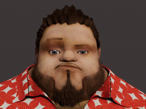 Cartoon Man Rigged Model 3D