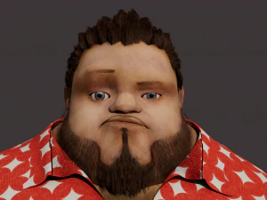 Cartoon Man Rigged 3D Model