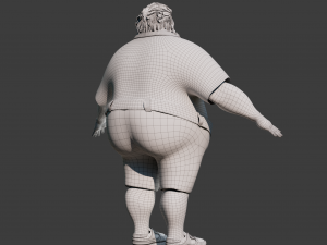 Cartoon Man Rigged Model 3D
