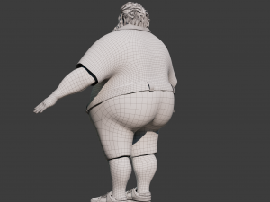 Cartoon Man Rigged Model 3D