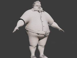 Cartoon Man Rigged Model 3D