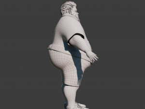 Cartoon Man Rigged Model 3D