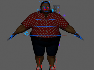 Cartoon Man Rigged Model 3D