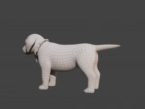 Cartoon Dog Rigged 3D Model