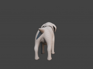 Cartoon Dog Rigged 3D Модель