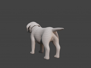 Cartoon Dog Rigged 3D Модель