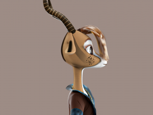 Cartoon Deer Rigged Modèle 3D