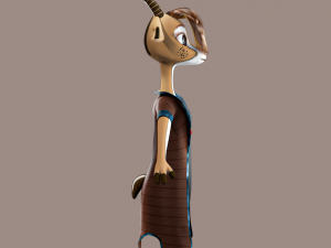 Cartoon Deer Rigged Modèle 3D