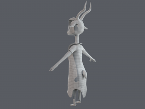 Cartoon Deer Rigged Modèle 3D