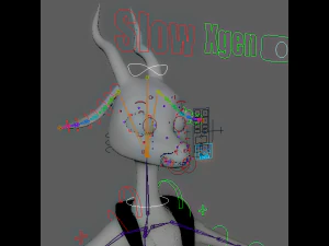 Cartoon Deer Rigged 3D Model
