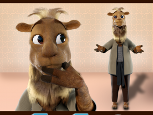 Cartoon Camel Rigged 3D Model