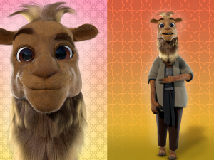 Cartoon Camel Rigged 3D-Modell