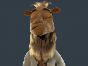 Cartoon Camel Rigged 3D-Modell