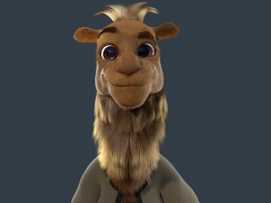 Cartoon Camel Rigged 3D-Modell