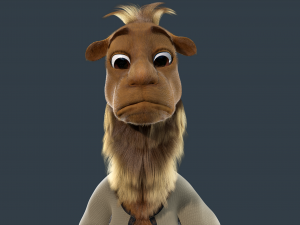 Cartoon Camel Rigged 3D-Modell