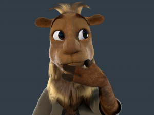 Cartoon Camel Rigged 3D-Modell