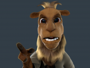Cartoon Camel Rigged 3D-Modell