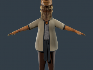 Cartoon Camel Rigged 3D-Modell