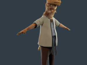 Cartoon Camel Rigged 3D-Modell