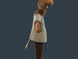 Cartoon Camel Rigged 3D-Modell