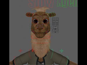Cartoon Camel Rigged 3D-Modell