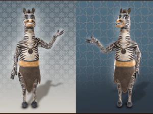 卡通驴索具 3D 模型