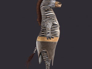 Cartoon Donkey Rigged Model 3D