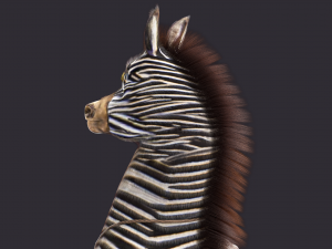 Cartoon Donkey Rigged Model 3D