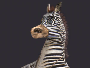 Cartoon Donkey Rigged 3D Model