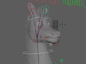 Cartoon Donkey Rigged 3D Model