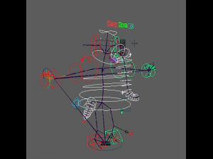 Cartoon Elephant Rigged 3D Model