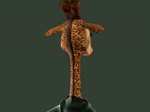 Cartoon Giraffe Rigged 3D Модель
