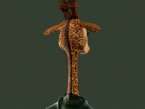 Cartoon Giraffe Rigged 3D Model
