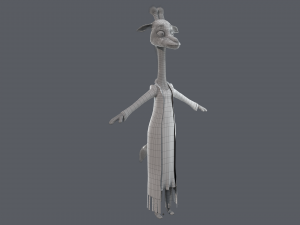 Cartoon Giraffe Rigged 3D Модель