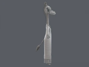 Cartoon Giraffe Rigged 3D Model