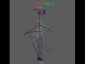 Cartoon Giraffe Rigged 3D Модель