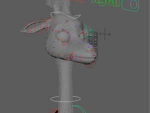 Cartoon Giraffe Rigged 3D Модель