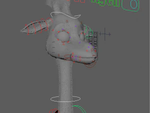 Cartoon Giraffe Rigged 3D Model