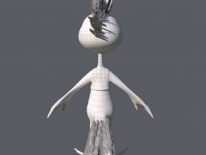 Cartoon Hoopoe Rigged Model 3D