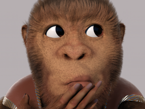 Cartoon Monkey Rigged 3D मॉडल