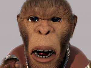 Cartoon Monkey Rigged 3D मॉडल